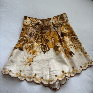 Zimmermann Floral High-Waisted Women Shorts